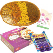 Sweet Tooth - Soan Papdi, Assorted Dryfruits Basket, 5 Assorted Bars