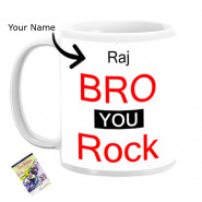 Bro You Rock Personalized Mug & Card