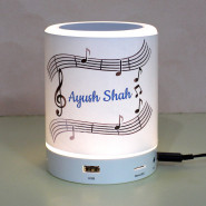 Personalised Musical Bluetooth LED Speaker and Card