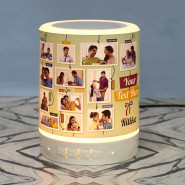 Personalized Bluetooth LED Speaker with 12 Photos and Card