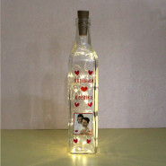 Romantic Personalized LED Bottle Lamp and Card