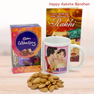 World's Best Sister Personalized Mug, Mini Celebrations, Almond 100 gms and Card