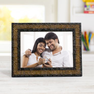 Personalized Fancy Texture Photo Frame & Card