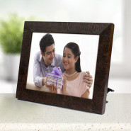 Personalized Wooden Finish Photo Frame & Card