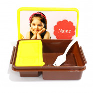 Personalized Lunch Box (Photo and Name) & Card