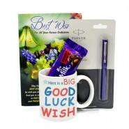 Joy of Luck - Personalized Mug, Parkar Beta Standard Pen, Dairy Milk Fruit & Nut and Card