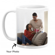 Birthday Gift - Happy Birthday Personalized Photo Mug, Happy Birthday Personalized Photo Cushion and Card