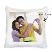Cushion Special - Happy Birthday Personalized Photo Cushion and Card