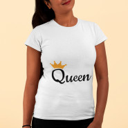 King & Queen Personalized Couple T-Shirt & Card