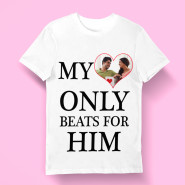 My Heart Only Beat For Couple Personalized T-Shirt & Card