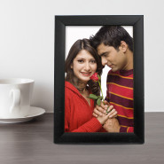 Personalized Black Photo Frame (M) & Card