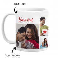Personalized White Mug (Six Photos) & Card