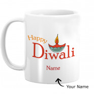 Happy Diwali Personalised Mug (Photo & Name) & Card