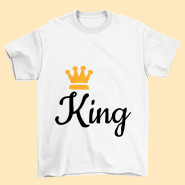 King Personalized T-Shirt & Valentine Greeting Card