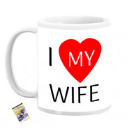 I Love My Wife Personalized Mug & Card