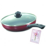 Prestige Omega Deluxe Fry Pan 240 mm with Lid and Card