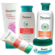 Himalaya Hair N Skin Care - Shampoo + Conditioner + Hair Cream + Moisturizing Lotion + Fruit Pack