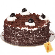 Lots of Love - 1.5 kg Black Forest Cake and Card