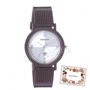 Sonata Watch White & Gray Dial