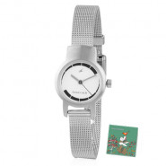 Fastrack Analog Silver Dial Watch