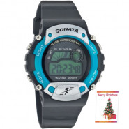 Sonata Digital Watch Grey Dial