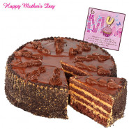 Chocolate Cake - 1.5 kg Chocolate Cake and Card