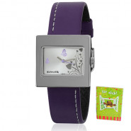 Sonata Analog Purple Watch