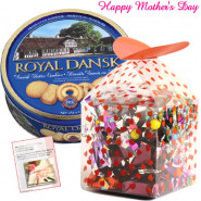 Cookies for mom - Danish Cookies, Assorted Chocolate Box 200 gms and Card