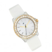 Fastrack Watches White Dial White Strap and Card