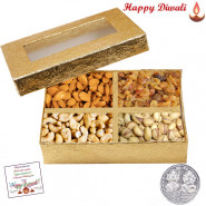 Assorted Dryfruits 400 gms - Assorted Dryfruits with Laxmi-Ganesha Coin