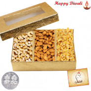 Assorted Dryfruits 800 gms - Assorted Dryfruits with Laxmi-Ganesha Coin