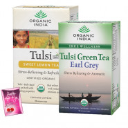 Assorted Tea Bags - Set of 2 Tulsi Tea Bags and Card