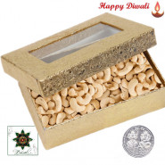 Cashew Box 400 gms - Cashew with Laxmi-Ganesha Coin
