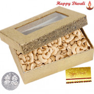 Cashew Box 800 gms - Cashew with Laxmi-Ganesha Coin
