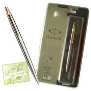 Parker Classic Steel Ball Pen with Gold Plated Clip