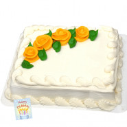 Five Star Bakery - Vanilla Cake Square Shape 1 kg and Card