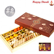 Special Kaju Mix - Special Kaju Mix Mithai 500 gms with Laxmi-Ganesha Coin
