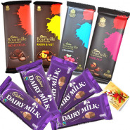 Treat of Chocolates - 4 Bournville, 5 Dairy Milk & Card