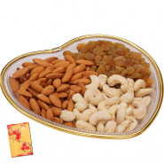 Wonderful Gift Tray - Assorted Dryfruits 300 gms in a Decorative Tray