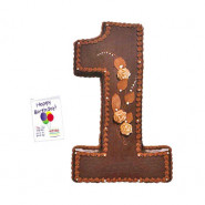 Count on Cake - Number Cake 2 Kg and Card