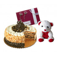 Special Moments - Cake 1/2kg + 6 Teddy Bear