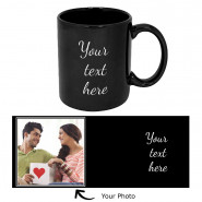 Personalized Black Photo Mug & Card