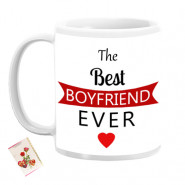 The Best Boyfriend Ever Personalized Mug & Card