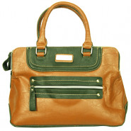 Brown & Green Handbag (10 inch by 14inch)
