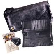 Black Leather Coat Wallet
