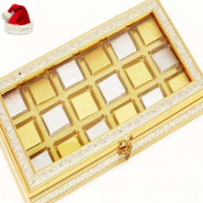 Christmas Gifts Chocolates -Silver Gold 18 pcs Chocolate Box