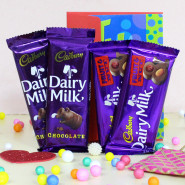Cadbury Treat - 2 Dairy Milk Chocolates (L) + 2 Cadbury Fruit & Nuts & Card
