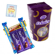 Cadbury Hamper - Cadbury Eclairs + 5 Assorted Bars & Card
