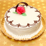 White Delight - 1.5 kg Vanilla Cake and Card