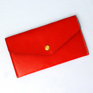 Personalized Red Clutch and Card